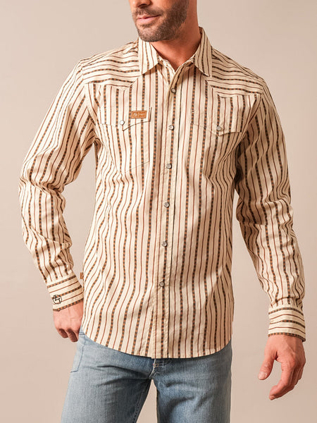 Kimes Ranch ZT SOLANO Mens Zach Top Western Shirt Natural front view. If you need any assistance with this item or the purchase of this item please call us at five six one seven four eight eight eight zero one Monday through Saturday 10:00a.m EST to 8:00 p.m EST