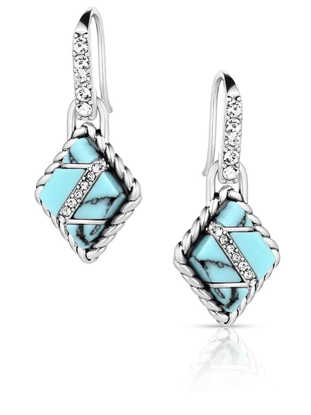 Montana Silversmiths ER6127 Womens High Noon Cobblestone Earrings front view. If you need any assistance with this item or the purchase of this item please call us at five six one seven four eight eight eight zero one Monday through Saturday 10:00a.m EST to 8:00 p.m EST