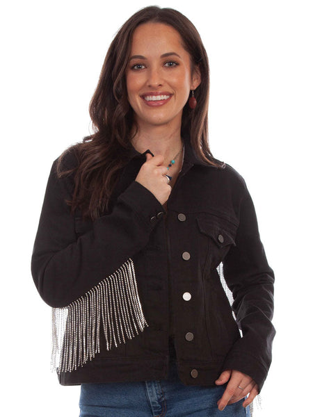 CLEL Hard Fringe Denim Jacket ブラック CLEL】Hard Fringe Denim Jacket/ハードフリンジデニム