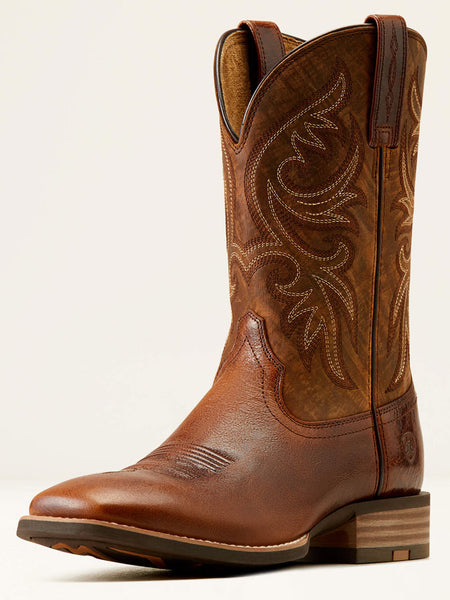 Ariat 10050936 Mens Slingshot Cowboy Boot Beasty Brown Rugged Tan outer side / front view. If you need any assistance with this item or the purchase of this item please call us at five six one seven four eight eight eight zero one Monday through Saturday 10:00a.m EST to 8:00 p.m EST