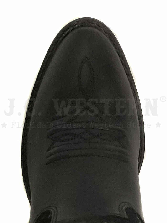 Old West 8162 Kids Western Boot Black front and side view. If you need any assistance with this item or the purchase of this item please call us at five six one seven four eight eight eight zero one Monday through Saturday 10:00a.m EST to 8:00 p.m EST