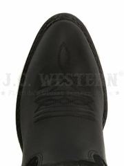 Old West 8162 Kids Western Boot Black toe view from above. If you need any assistance with this item or the purchase of this item please call us at five six one seven four eight eight eight zero one Monday through Saturday 10:00a.m EST to 8:00 p.m EST