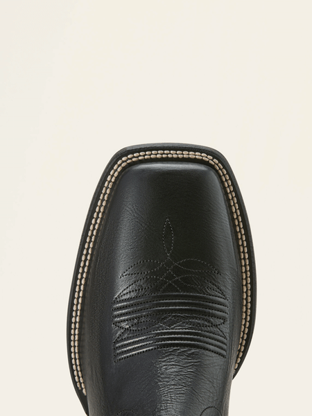 Ariat 10061191 Mens Circuit Patriot Western Boot Black Night toe view. If you need any assistance with this item or the purchase of this item please call us at five six one seven four eight eight eight zero one Monday through Saturday 10:00a.m EST to 8:00 p.m EST