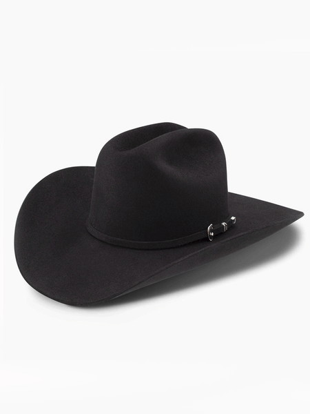 Resistol RFCTLM-754207 6X CITY LIMITS 4 1/4" Brim George Strait Felt Hat Black front and side. If you need any assistance with this item or the purchase of this item please call us at five six one seven four eight eight eight zero one Monday through Saturday 10:00a.m EST to 8:00 p.m EST