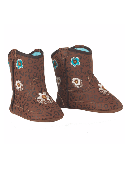 Twister 4427702 Infant Madelyn Style Bucker Boot Brown front and side view. If you need any assistance with this item or the purchase of this item please call us at five six one seven four eight eight eight zero one Monday through Saturday 10:00a.m EST to 8:00 p.m EST