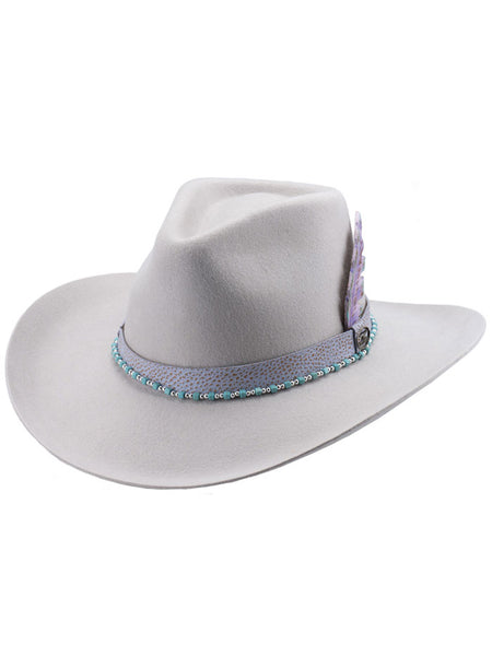 Bullhide TURNING POINT 0869SB Womens Fashion Felt Collection Hat Silverbelly side / front view. If you need any assistance with this item or the purchase of this item please call us at five six one seven four eight eight eight zero one Monday through Saturday 10:00a.m EST to 8:00 p.m EST