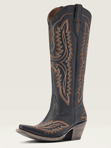 Ariat 10042447 Womens Casanova Western Boot Brooklyn Black front and side view. If you need any assistance with this item or the purchase of this item please call us at five six one seven four eight eight eight zero one Monday through Saturday 10:00a.m EST to 8:00 p.m EST