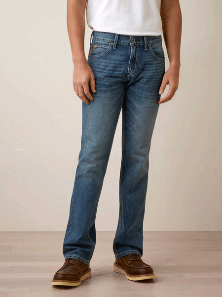 Ariat 10044378 Mens M7 Slim Griffen Straight Jean Brighton front view. If you need any assistance with this item or the purchase of this item please call us at five six one seven four eight eight eight zero one Monday through Saturday 10:00a.m EST to 8:00 p.m EST
