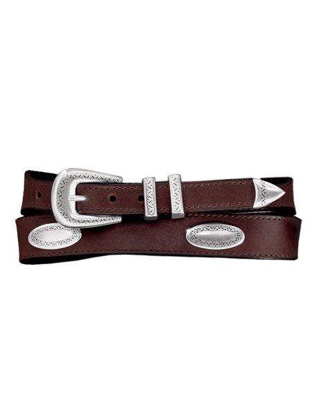 Brighton 39107 Mens Taper Ornament Belt Brown – J.C. Western  display picture 3