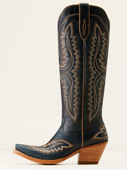 Ariat 10048293 Womens Casanova Western Boot Deepest Navy outter side view. If you need any assistance with this item or the purchase of this item please call us at five six one seven four eight eight eight zero one Monday through Saturday 10:00a.m EST to 8:00 p.m EST