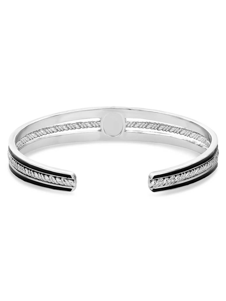 Montana Silversmiths BC6104 Womens Enchanted Soul Cuff Bracelet Silver back view. If you need any assistance with this item or the purchase of this item please call us at five six one seven four eight eight eight zero one Monday through Saturday 10:00a.m EST to 8:00 p.m EST