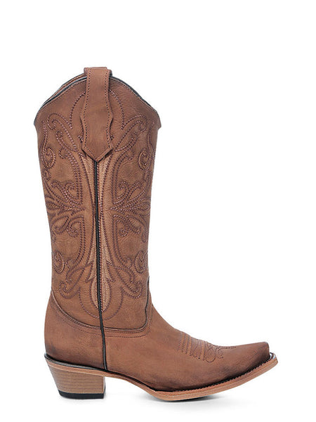 Circle G L6274 Womens Embroidery Western Boot Shedron side view. If you need any assistance with this item or the purchase of this item please call us at five six one seven four eight eight eight zero one Monday through Saturday 10:00a.m EST to 8:00 p.m EST