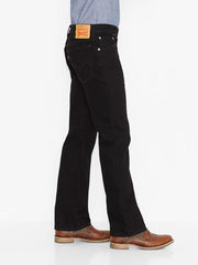 Levi's 005170260 Mens 517 Mid Rise Slim Fit Bootcut Jeans Black side view. If you need any assistance with this item or the purchase of this item please call us at five six one seven four eight eight eight zero one Monday through Saturday 10:00a.m EST to 8:00 p.m EST
