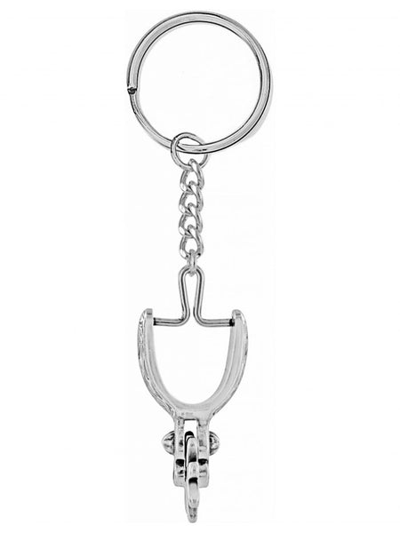 Brighton 08650 Miniature Spur Key Fob side view. If you need any assistance with this item or the purchase of this item please call us at five six one seven four eight eight eight zero one Monday through Saturday 10:00a.m EST to 8:00 p.m EST