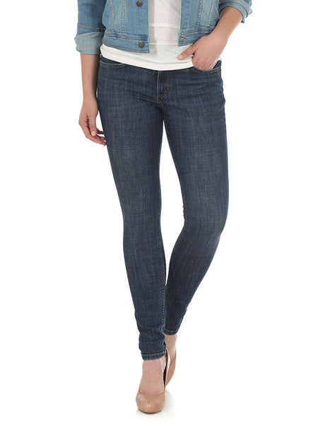 Wrangler 09MWSSS Womens Mid-Rise Skinny Jean Sunnyside front view. If you need any assistance with this item or the purchase of this item please call us at five six one seven four eight eight eight zero one Monday through Saturday 10:00a.m EST to 8:00 p.m EST