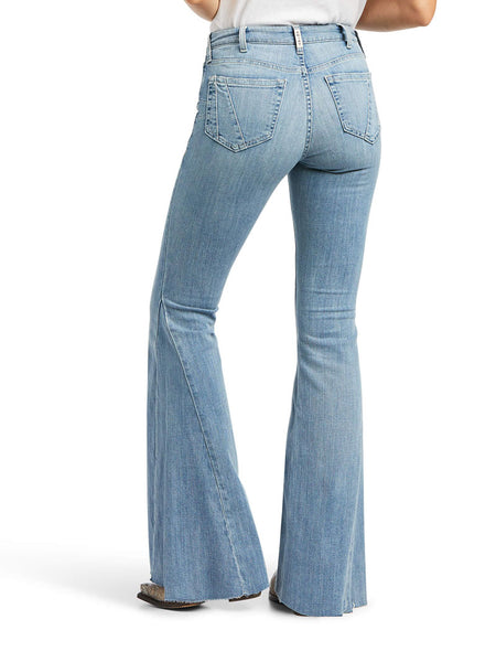 Ariat 10039600 Womens REAL High Rise Alondra Flare Leg Jean back view. If you need any assistance with this item or the purchase of this item please call us at five six one seven four eight eight eight zero one Monday through Saturday 10:00a.m EST to 8:00 p.m EST