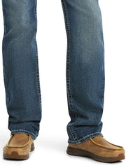 Ariat 10027748 Mens M7 Rocker Stretch Coltrane Stackable Straight Leg Jean Silverton leg bottom view. If you need any assistance with this item or the purchase of this item please call us at five six one seven four eight eight eight zero one Monday through Saturday 10:00a.m EST to 8:00 p.m EST