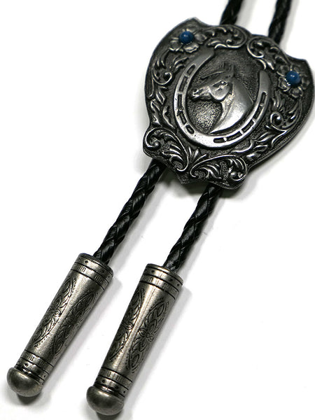 Fashionwest 1750 Horse Shield Western Bolo Tie front view