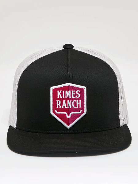 Kimes Ranch JACK TRUCKER Cap Black front view