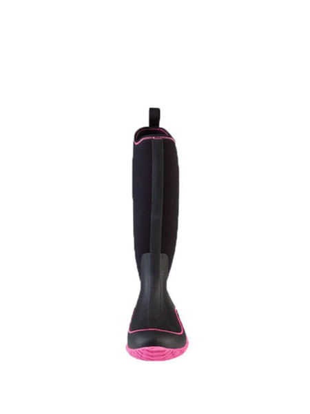 Muck HAW-404 Womens Hale Boot Black/Hot Pink front view