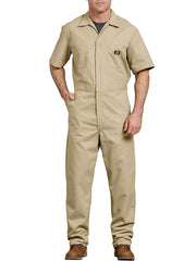 Dickies 33999 Mens Lightweight Short Sleeve Coveralls KHAKI 33999KH.If you need any assistance with this item or the purchase of this item please call us at five six one seven four eight eight eight zero one Monday through Saturday 10:00a.m EST to 8:00 p.m EST