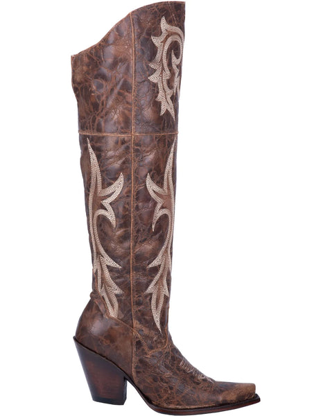Dan Post DP3709 Womens Jilter Leather Boot Brown side view. If you need any assistance with this item or the purchase of this item please call us at five six one seven four eight eight eight zero one Monday through Saturday 10:00a.m EST to 8:00 p.m EST