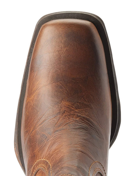 Ariat 10019868 Mens Midtown Rambler Boot Barn Brown toe view from above. If you need any assistance with this item or the purchase of this item please call us at five six one seven four eight eight eight zero one Monday through Saturday 10:00a.m EST to 8:00 p.m EST