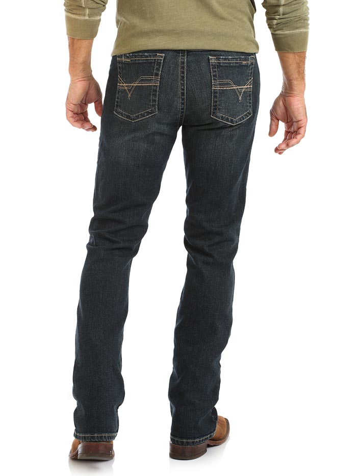 Wrangler 44MWXGD Mens 20X SWrangler 44MWXGD Mens 20X Slim Straight Jeans Glendive Blue back view. If you need any assistance with this item or the purchase of this item please call us at five six one seven four eight eight eight zero one Monday through Saturday 10:00a.m EST to 8:00 p.m EST