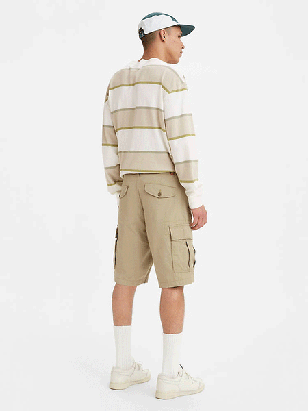 Levi's 232510009 Mens Carrier Cargo Shorts True Chino back view. If you need any assistance with this item or the purchase of this item please call us at five six one seven four eight eight eight zero one Monday through Saturday 10:00a.m EST to 8:00 p.m EST