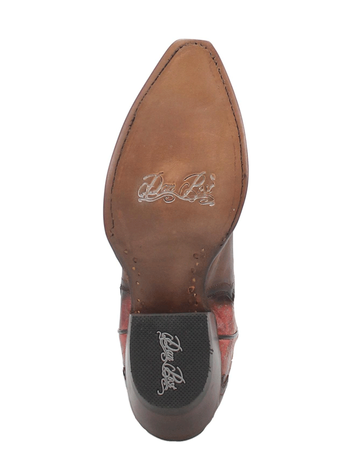 Dan Post DP4386 Womens Zoli Leather Boot Red front and side view. If you need any assistance with this item or the purchase of this item please call us at five six one seven four eight eight eight zero one Monday through Saturday 10:00a.m EST to 8:00 p.m EST