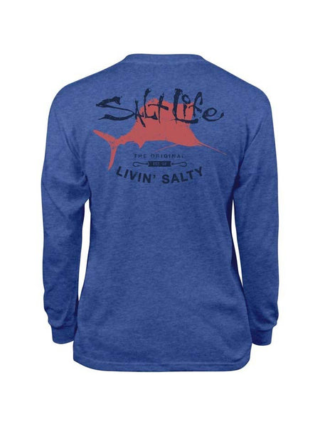 Salt Life Big Shot Youth Long Sleeve Tee SLY1173 Royal Heather Salt Life - J.C. Western® Wear