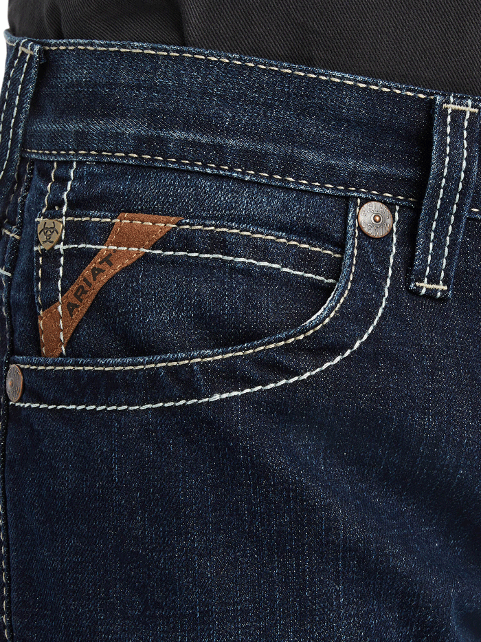 Ariat 10042203 Mens M8 Modern Ricardo Slim Leg Jean Memphis front view. If you need any assistance with this item or the purchase of this item please call us at five six one seven four eight eight eight zero one Monday through Saturday 10:00a.m EST to 8:00 p.m EST