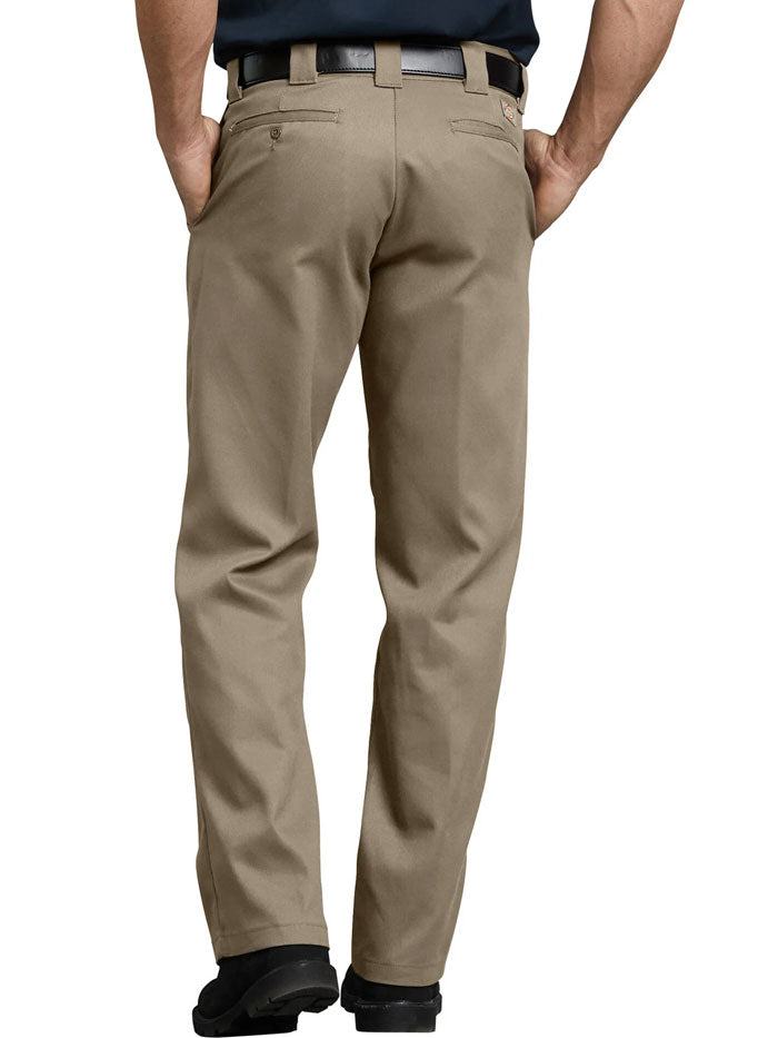 Dickies 874FDS Mens FLEX Work Pants Desert Khaki front view. If you need any assistance with this item or the purchase of this item please call us at five six one seven four eight eight eight zero one Monday through Saturday 10:00a.m EST to 8:00 p.m EST