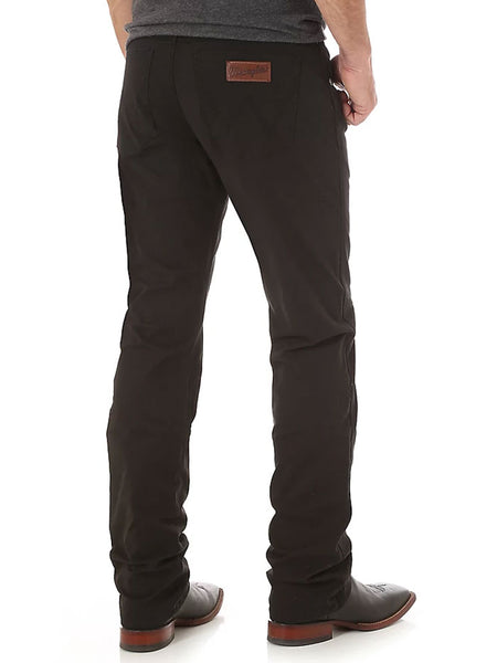 Wrangler 88MWZBK Mens Retro Slim Fit Straight Leg Jean Black back view. If you need any assistance with this item or the purchase of this item please call us at five six one seven four eight eight eight zero one Monday through Saturday 10:00a.m EST to 8:00 p.m EST