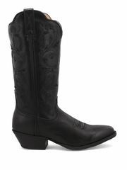 Twisted X WWT0038 Womens R Toe Western Boot Black outter side view. If you need any assistance with this item or the purchase of this item please call us at five six one seven four eight eight eight zero one Monday through Saturday 10:00a.m EST to 8:00 p.m EST