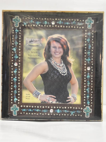 Western Moments 9418702 Rhinestones 8x10 Premium Photo Frame Brown. If you need any assistance with this item or the purchase of this item please call us at five six one seven four eight eight eight zero one Monday through Saturday 10:00a.m EST to 8:00 p.m EST