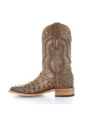Corral A4008 Mens Ostrich Overlay & Woven Square Toe Western Boot Orix innder side view. If you need any assistance with this item or the purchase of this item please call us at five six one seven four eight eight eight zero one Monday through Saturday 10:00a.m EST to 8:00 p.m EST