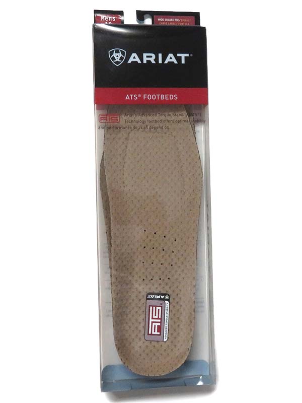 Ariat 10008009 Mens ATS Square Toe Insert Footbed top and bottom view. If you need any assistance with this item or the purchase of this item please call us at five six one seven four eight eight eight zero one Monday through Saturday 10:00a.m EST to 8:00 p.m EST