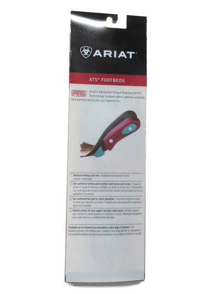 Ariat 10008009 Mens ATS Square Toe Insert Footbed specifications on package. If you need any assistance with this item or the purchase of this item please call us at five six one seven four eight eight eight zero one Monday through Saturday 10:00a.m EST to 8:00 p.m EST