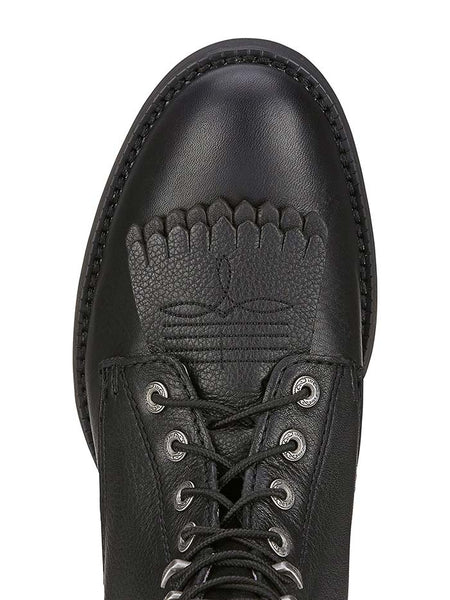 Ariat 10002145 Womens Heritage Lacer II Western Boots Black toe view from above.If you need any assistance with this item or the purchase of this item please call us at five six one seven four eight eight eight zero one Monday through Saturday 10:00a.m EST to 8:00 p.m EST