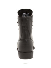Ariat 10002145 Womens Heritage Lacer II Western Boots Black full back view.If you need any assistance with this item or the purchase of this item please call us at five six one seven four eight eight eight zero one Monday through Saturday 10:00a.m EST to 8:00 p.m EST