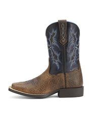 Ariat 10012794 Kids Tombstone Western Boot Earth side view. If you need any assistance with this item or the purchase of this item please call us at five six one seven four eight eight eight zero one Monday through Saturday 10:00a.m EST to 8:00 p.m EST