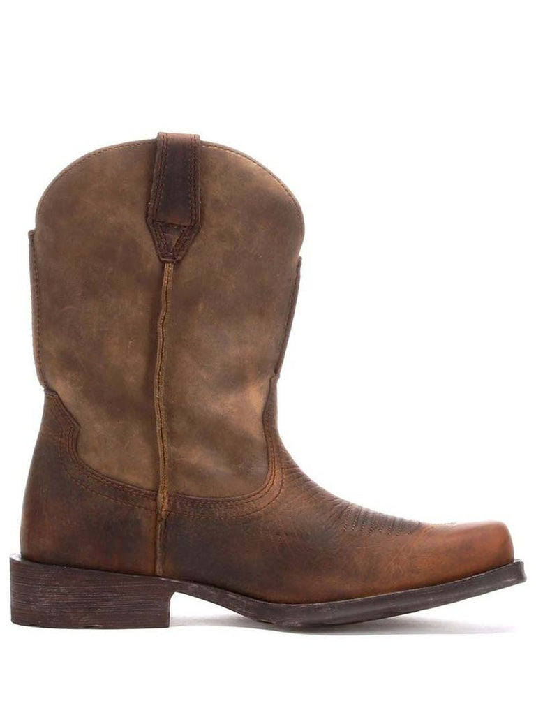 Ariat 10002317 Mens Rambler Boot Earth Brown Bomber side / front view  If you need any assistance with this item or the purchase of this item please call us at five six one seven four eight eight eight zero one Monday through Satuday 10:00 a.m. EST to 8:00 p.m. EST