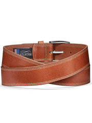 Brighton M21833 M21834 Mens San Remo Leather Belt Brown back view. If you need any assistance with this item or the purchase of this item please call us at five six one seven four eight eight eight zero one Monday through Saturday 10:00a.m EST to 8:00 p.m EST