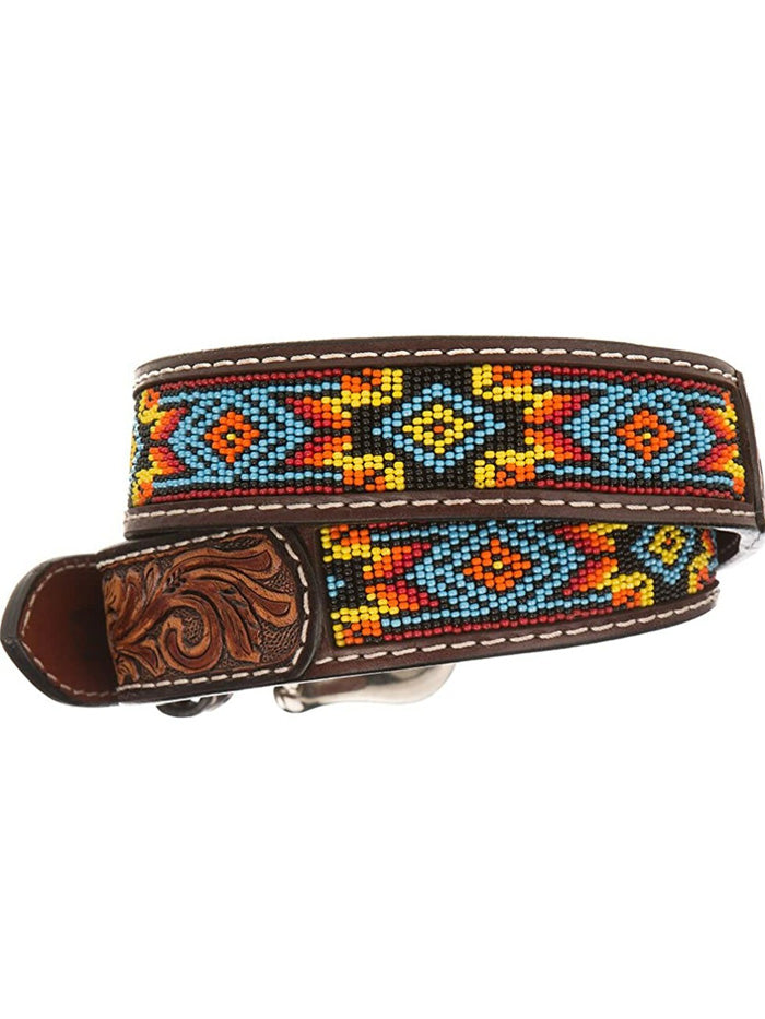 Twisted X XIBB100 Mens Beaded Western Fashion Belt Printed front view. If you need any assistance with this item or the purchase of this item please call us at five six one seven four eight eight eight zero one Monday through Saturday 10:00a.m EST to 8:00 p.m EST