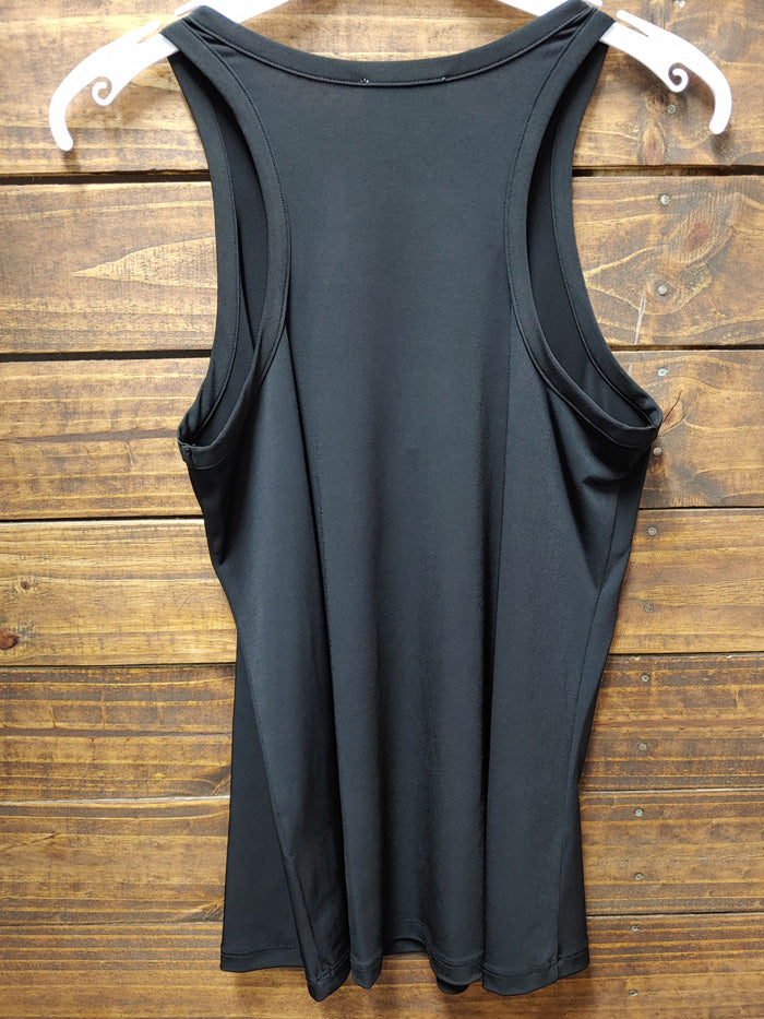 Veronica M TF-1210 Womens Bradley Stretch Swing Ity Tank Black front view. If you need any assistance with this item or the purchase of this item please call us at five six one seven four eight eight eight zero one Monday through Saturday 10:00a.m EST to 8:00 p.m EST