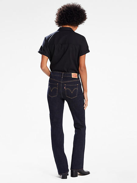 Levi's 39252-0004 Womens Classic Bootcut Jean Lapis Island Rinse back view. If you need any assistance with this item or the purchase of this item please call us at five six one seven four eight eight eight zero one Monday through Saturday 10:00a.m EST to 8:00 p.m EST