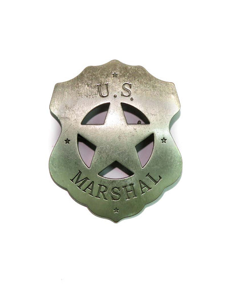 US Marshal Cutout Star Western Replica Badge BW-4