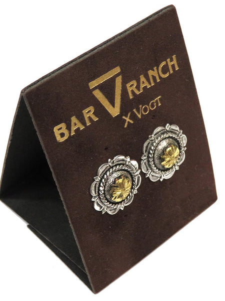 Bar V Ranch 311-215 Silver Flower With CZ Center's Earrings on display. If you need any assistance with this item or the purchase of this item please call us at five six one seven four eight eight eight zero one Monday through Saturday 10:00a.m EST to 8:00 p.m EST