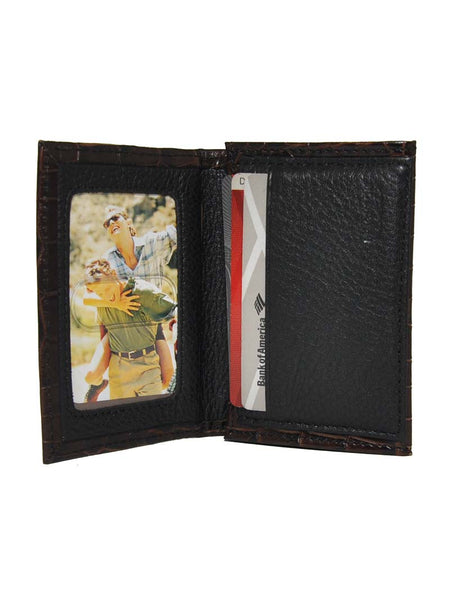 Brighton E70138 Rockefeller Card Case Dark Brown inside view. If you need any assistance with this item or the purchase of this item please call us at five six one seven four eight eight eight zero one Monday through Saturday 10:00a.m EST to 8:00 p.m EST